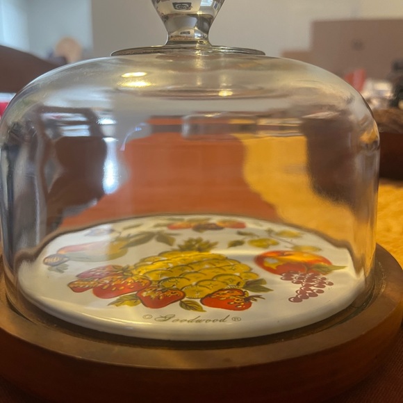 1970s round goodwood cheese and cracker/serving tray - Picture 3 of 4